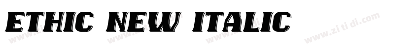 Ethic New Italic字体转换 Ethic New Italic字体转换